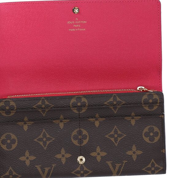 Louis Vuitton Sarah Monogram Long Wallet M61359 Christmas Animation Pink - Picture 5 of 6